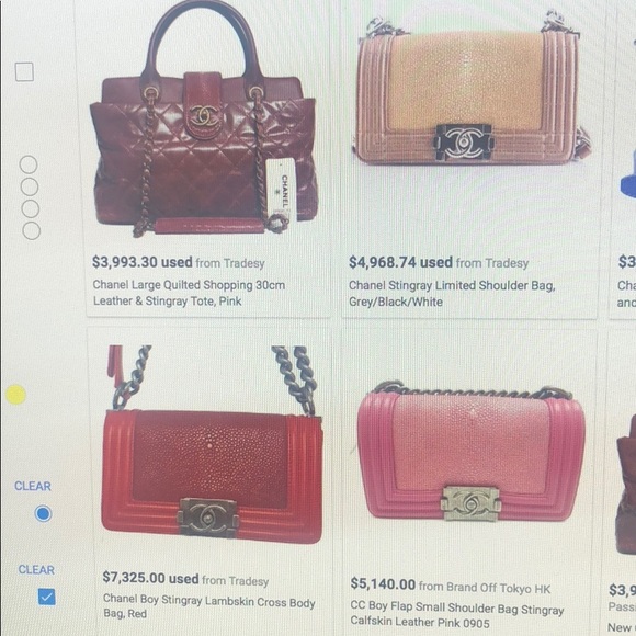 SOLD❌Chanel Metallic Pink Stingray Small Boy - Picture 7 of 8